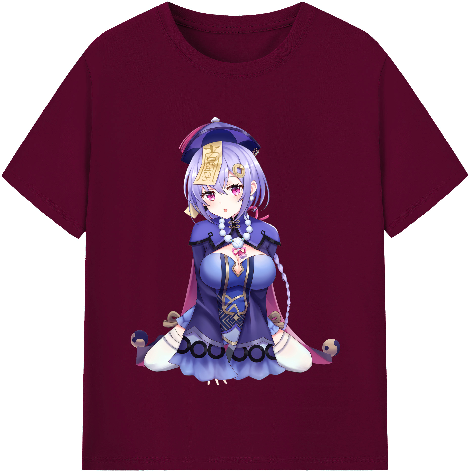 げんし神 七七 なな  genshin Nana レディースカジュアルプリントTシャツ（綿100％）